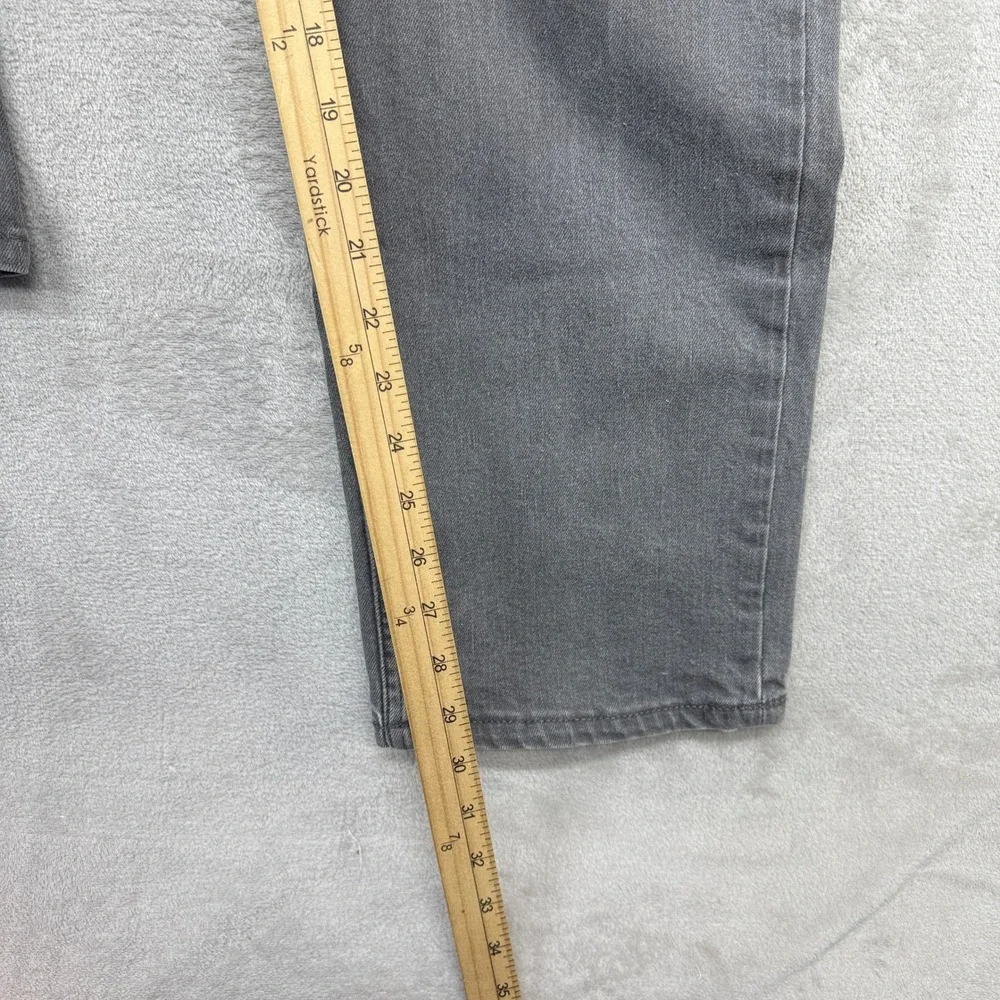Banana Republic Straight Fit Mens Jeans 35x32 Charcoal Gray Stretch Denim Preppy